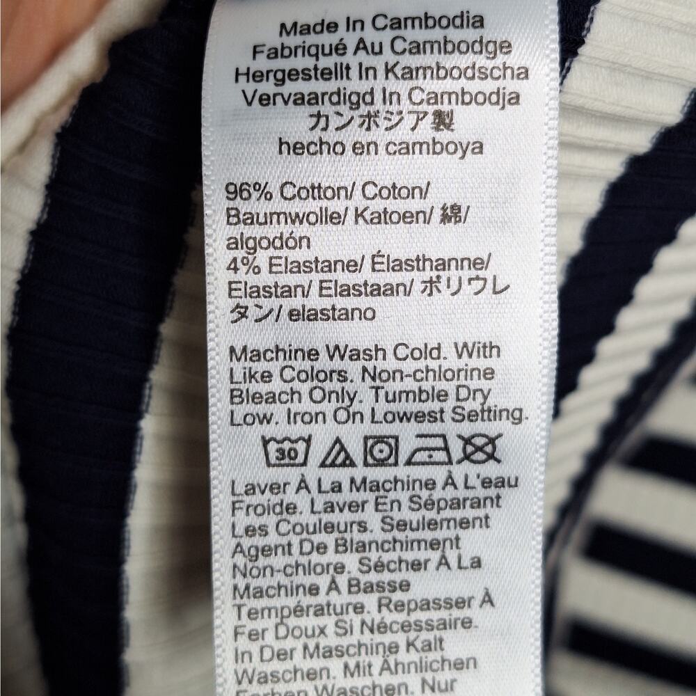 J. Crew Knit Boatneck Midi Maxi Dress Striped Ribbed Medium Nautical Preppy NEW - Picture 8 of 11